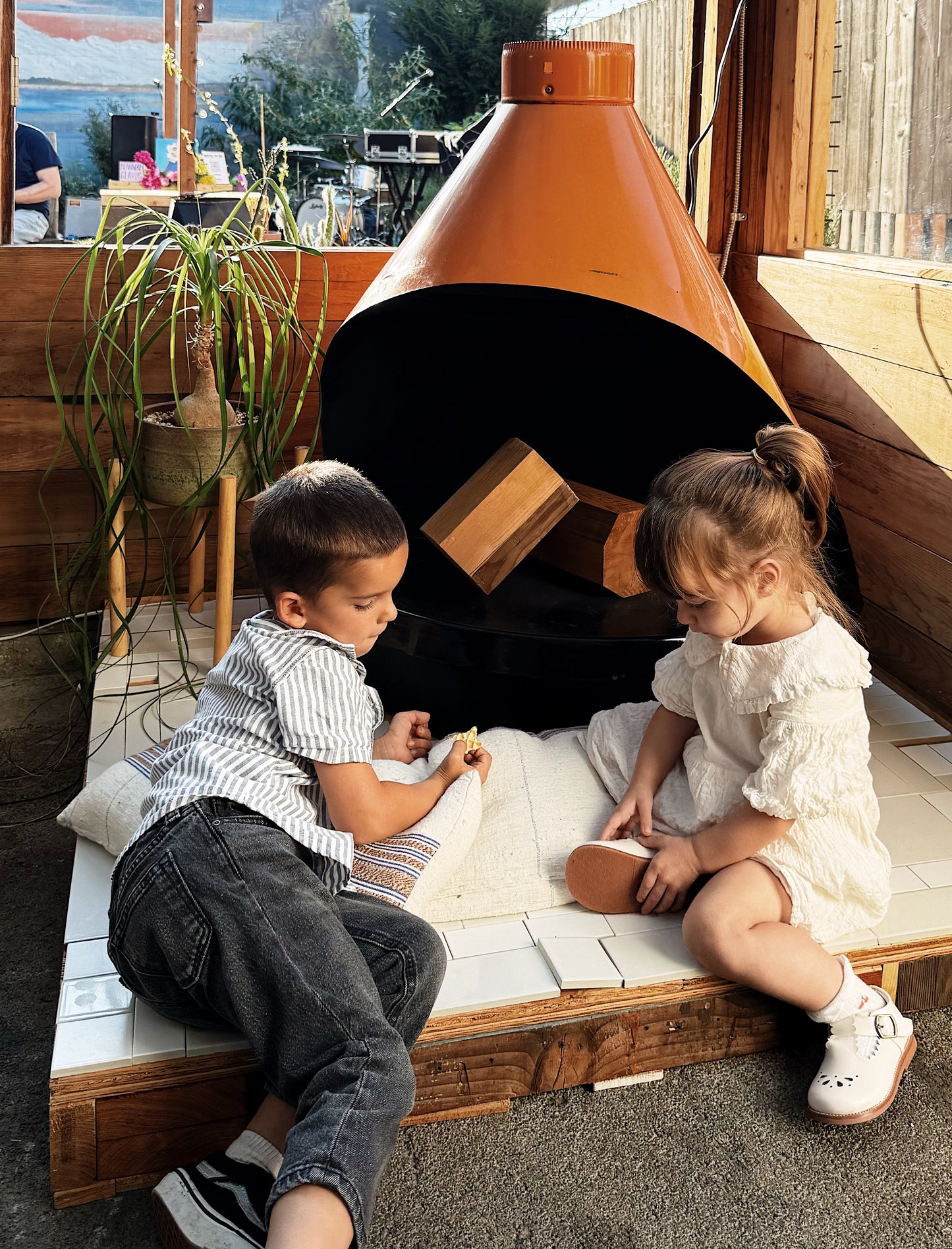 Mid Century Fireplace