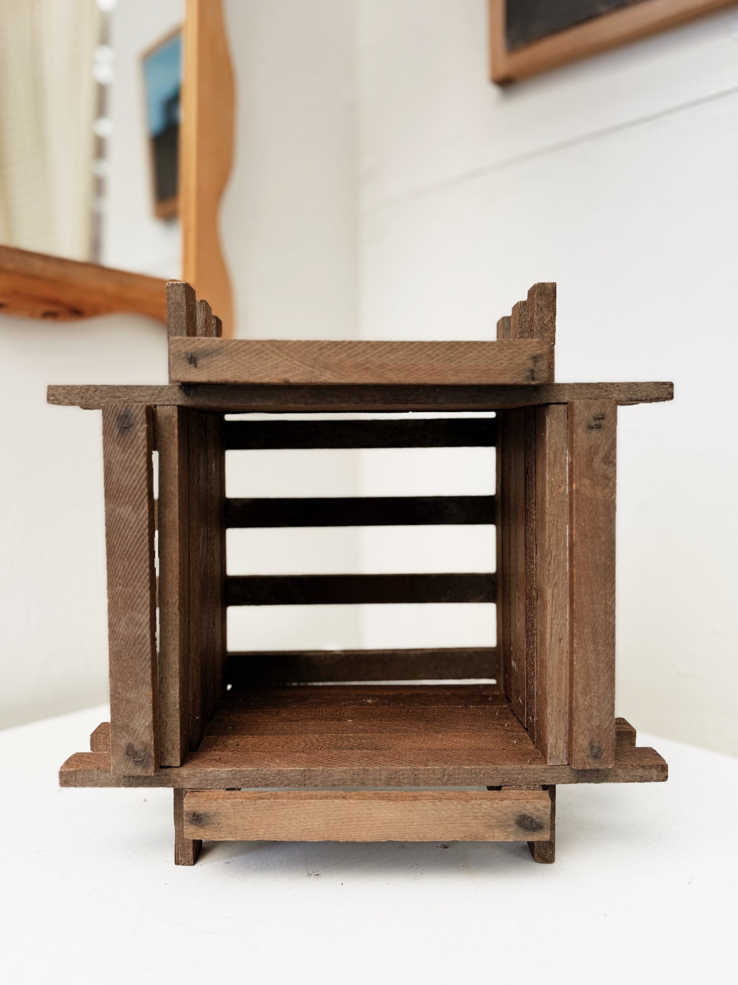 Cedar Tramp Art Box Shelf