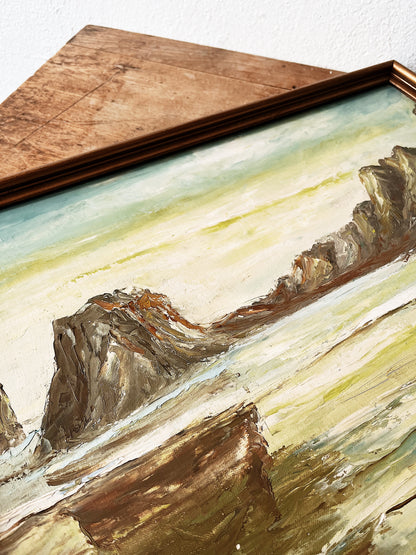 Mid Century Seascape Painting