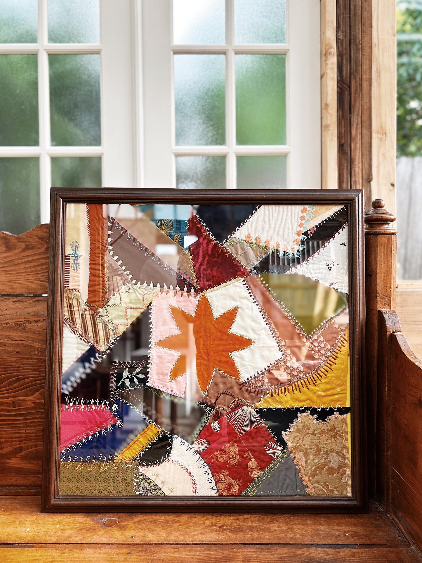 Antique Framed Crazy Quilt