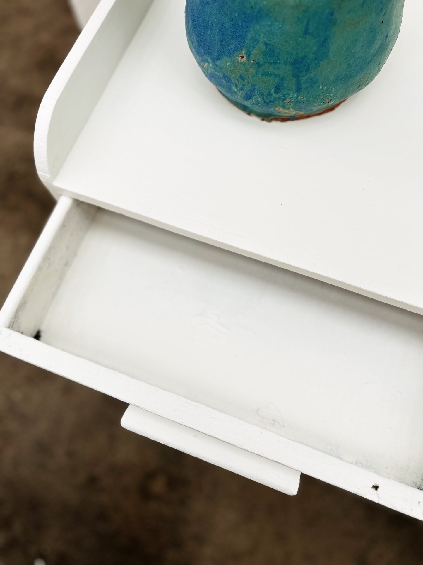 Vintage Painted Wood Cabinet