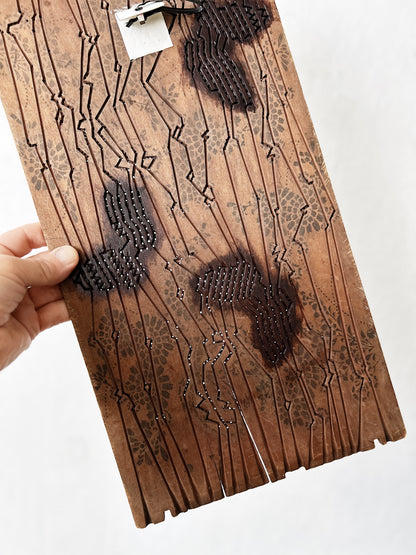 Antique Teak Printing Panel