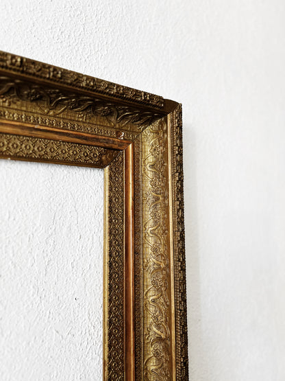 Large Antique Gesso Frame