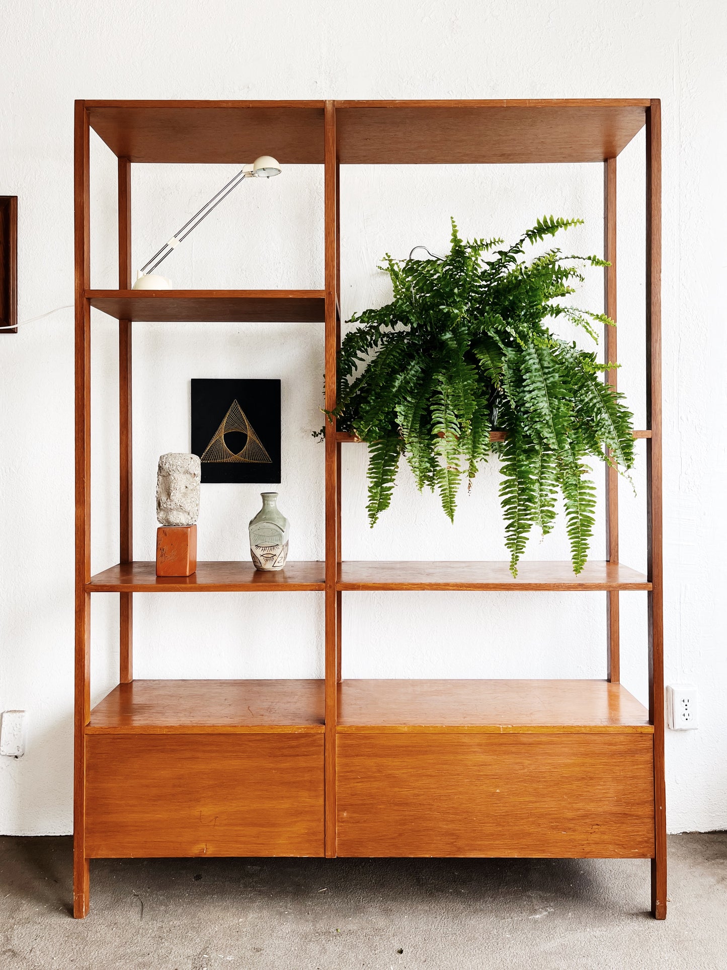 Mid Century Room Divider Shelf