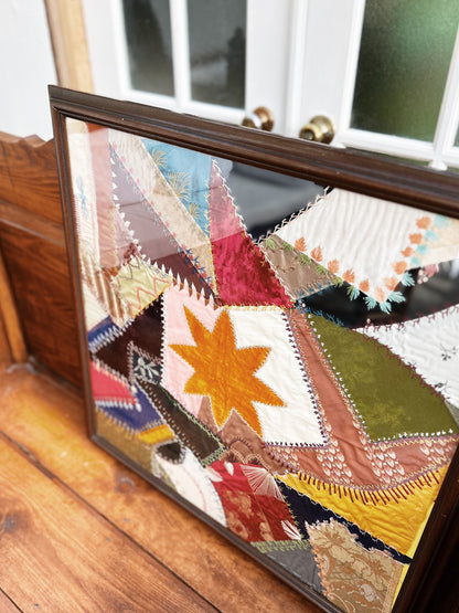 Antique Framed Crazy Quilt
