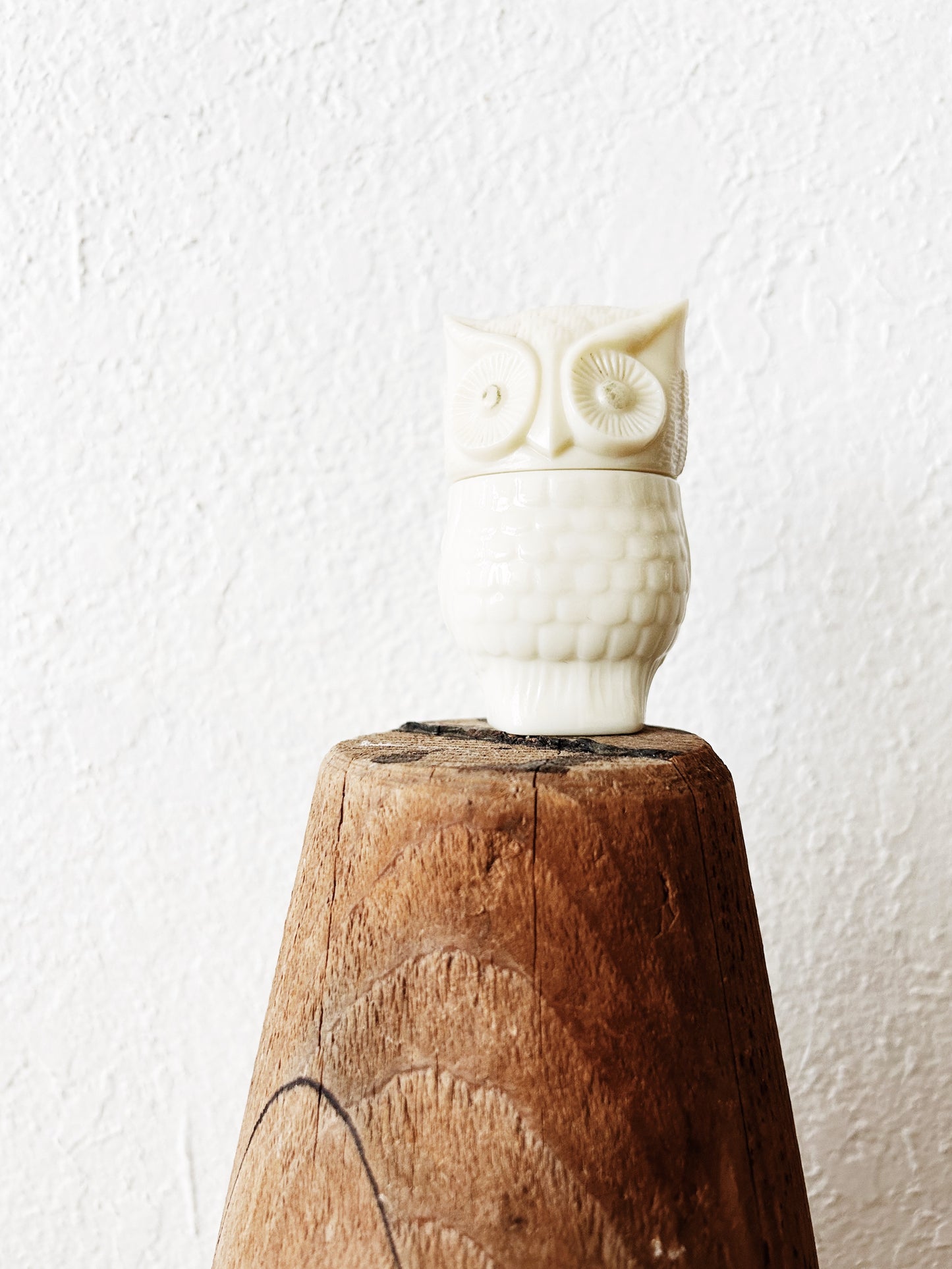 Vintage Avon Owl Lotion Jar