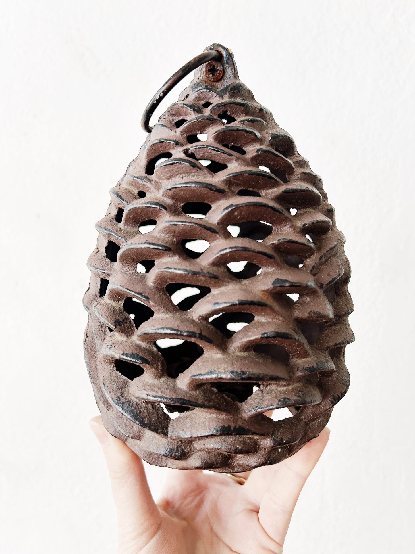 Cast Iron Pinecone Luminary