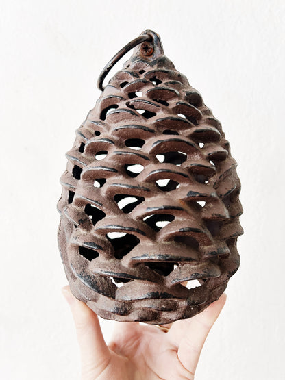 Cast Iron Pinecone Luminary