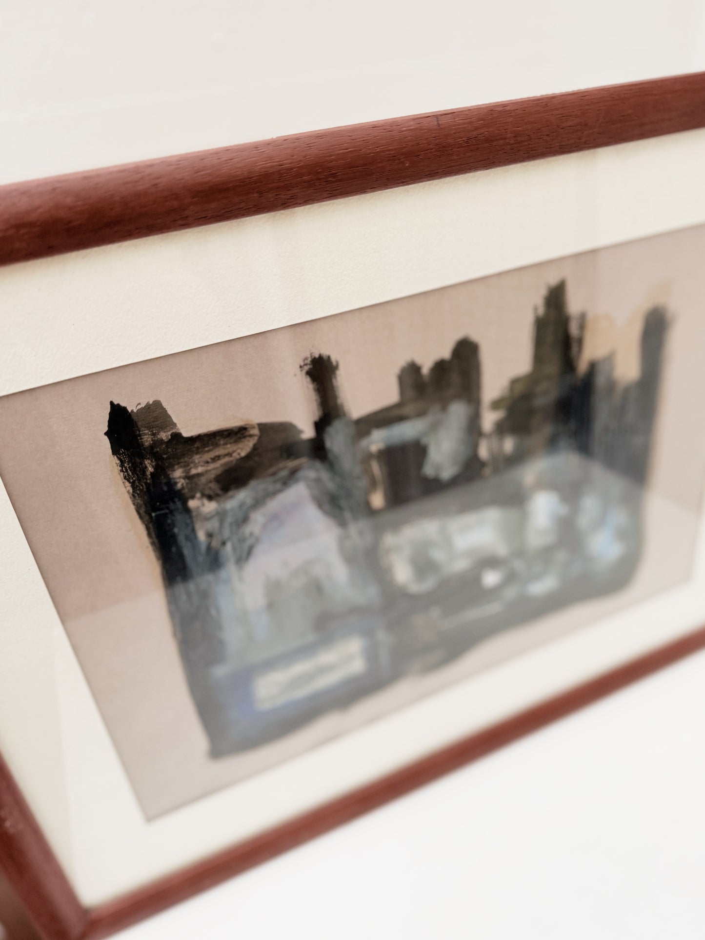 Vintage 1970s Abstract Landscape Painting