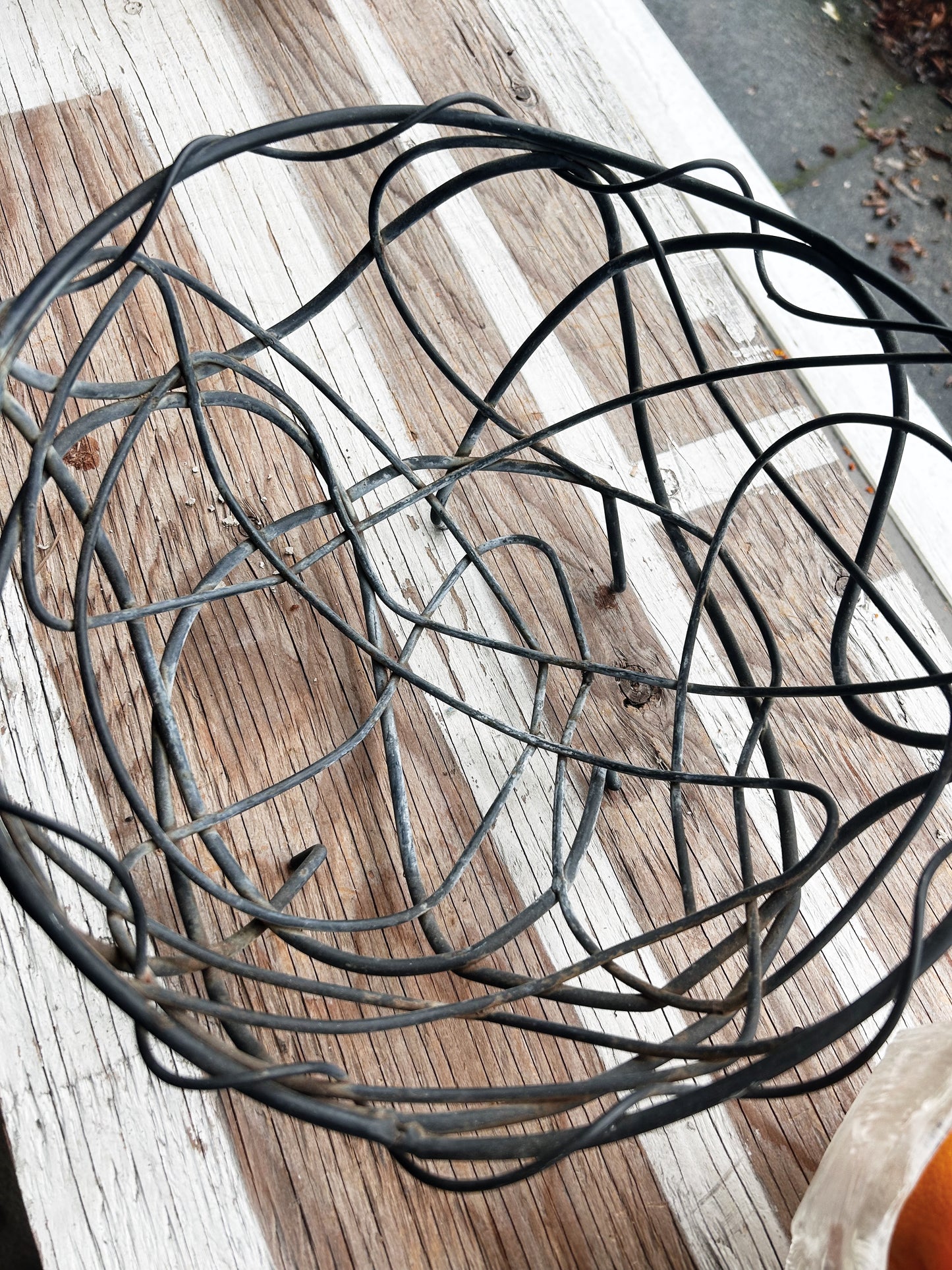 Sculptural Handmade Metal Basket