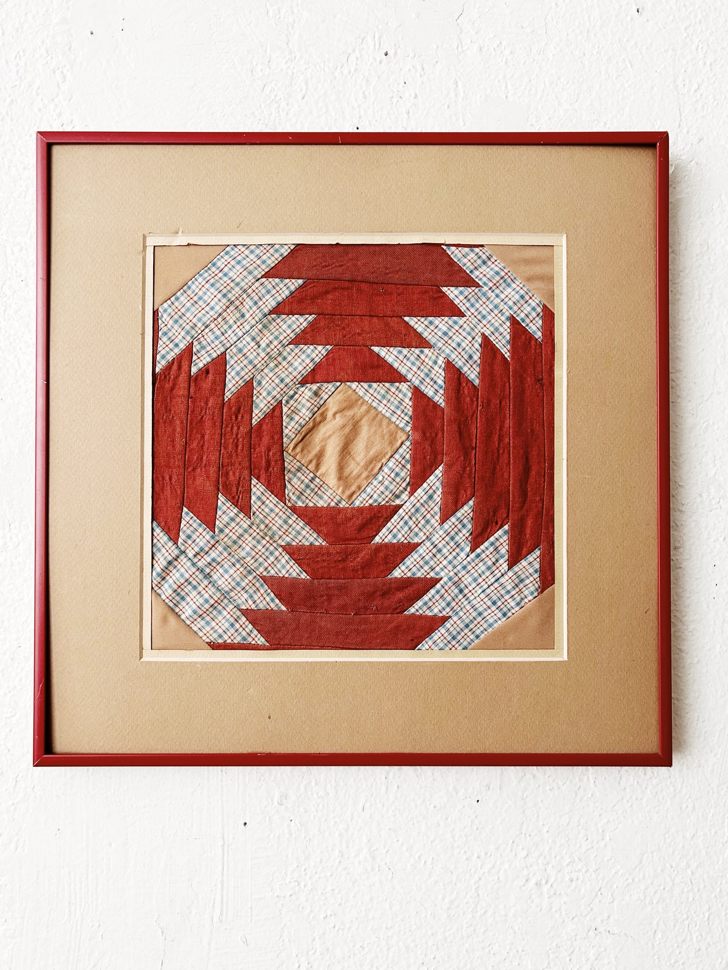 Vintage Framed Quilt Square