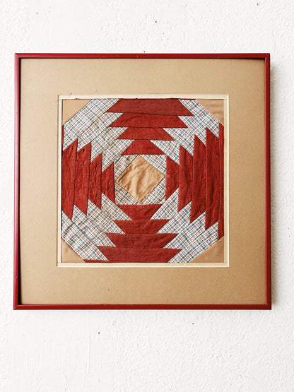 Vintage Framed Quilt Square