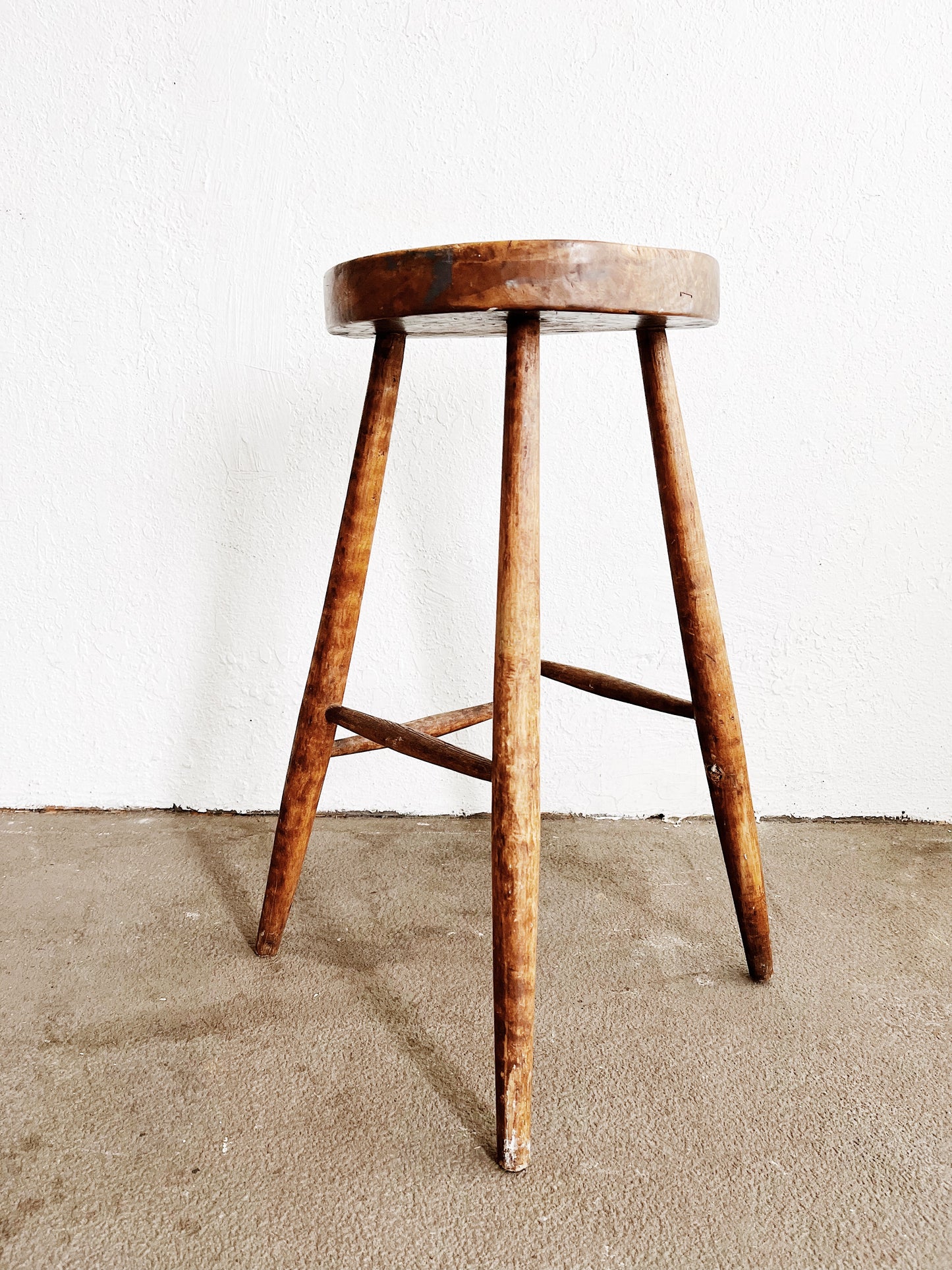 Primitive Maple Stool