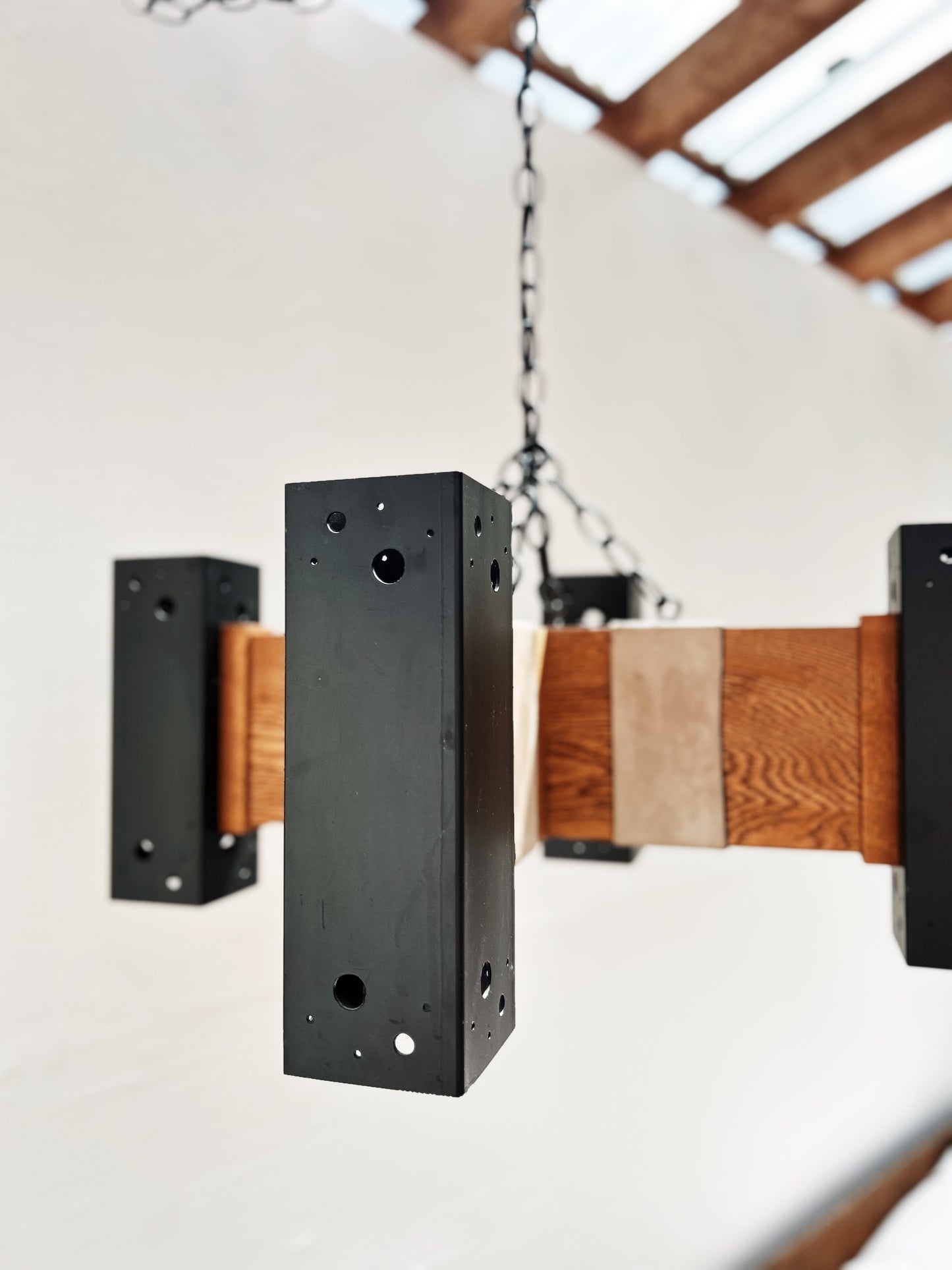 Vintage Brutalist Chandelier