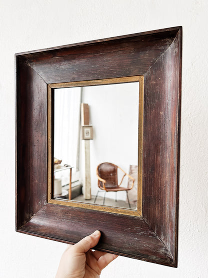 Antique Wood Mirror