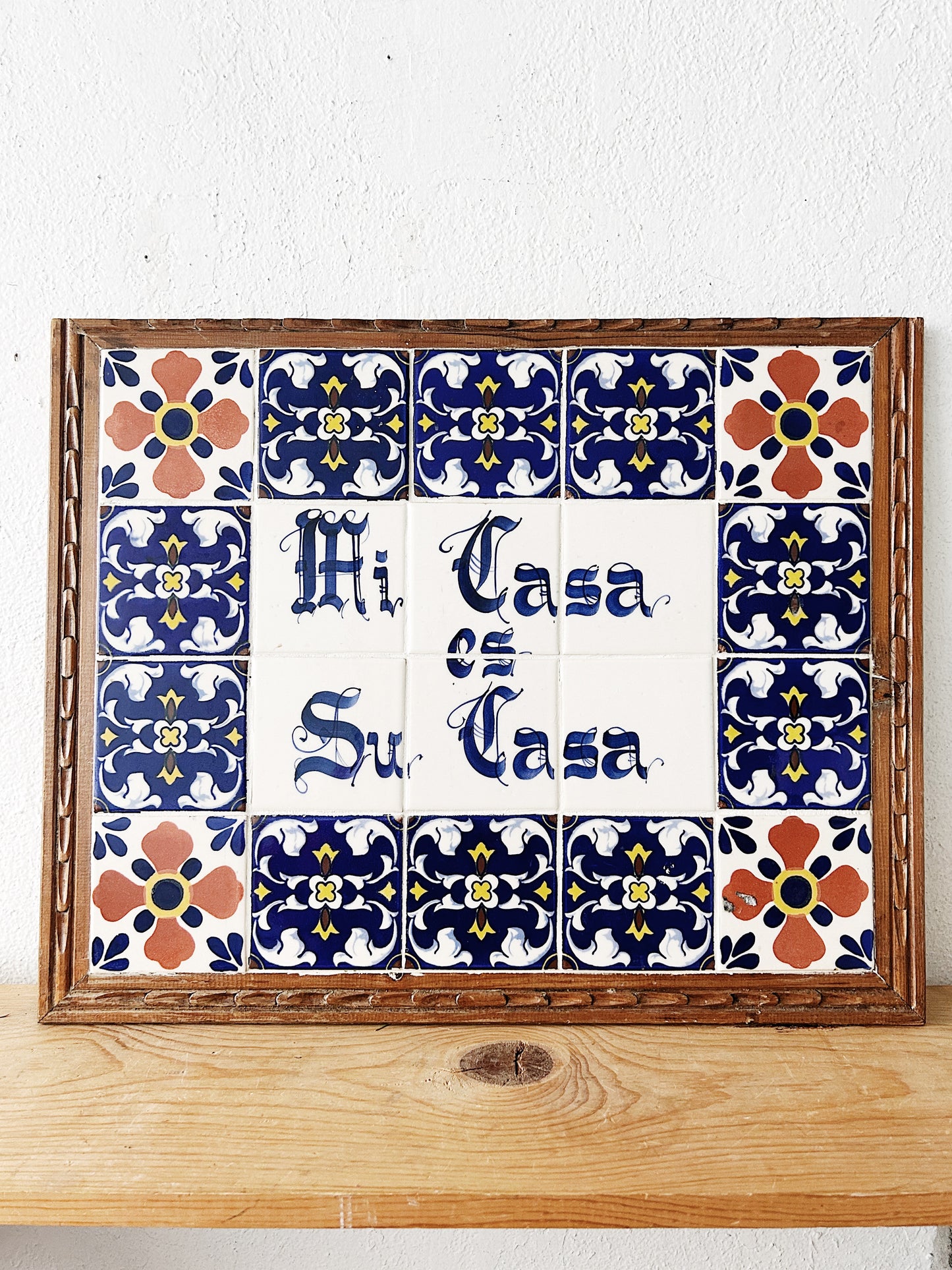 Vintage Mi Casa es Su Casa Tile Art