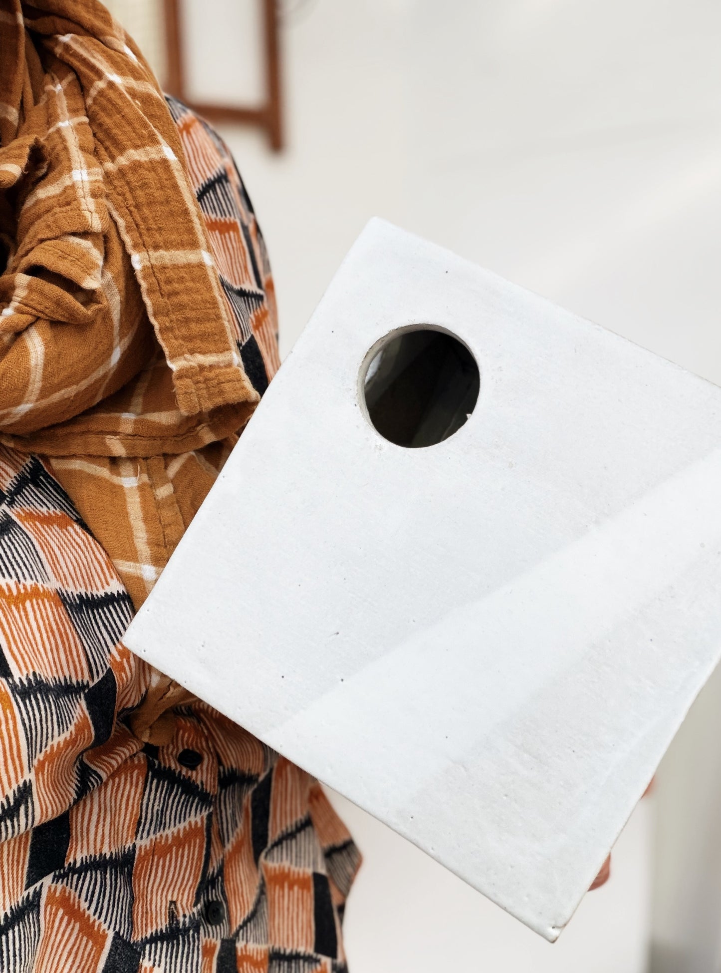 Large Vintage Ikebana Vase