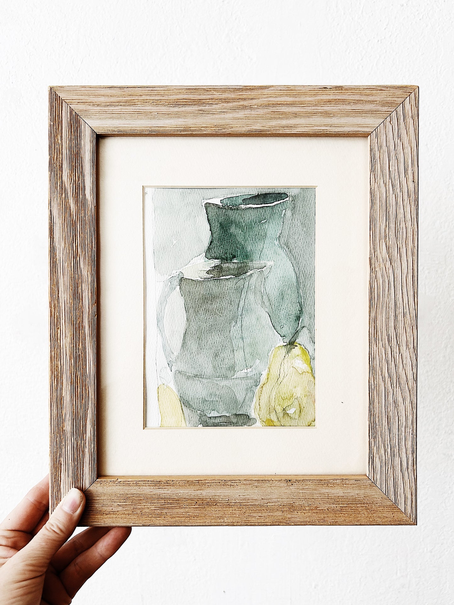 Framed Watercolor Still life Painting