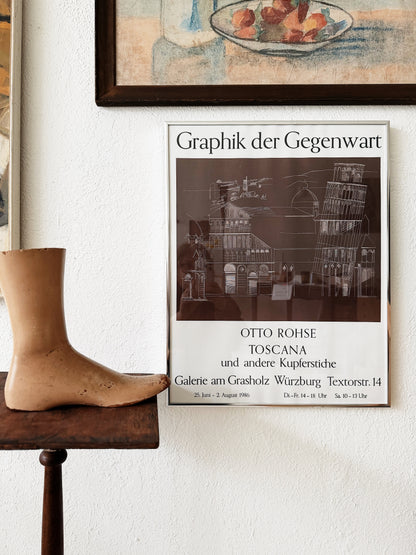Vintage Otto Rohse Exhibit Poster