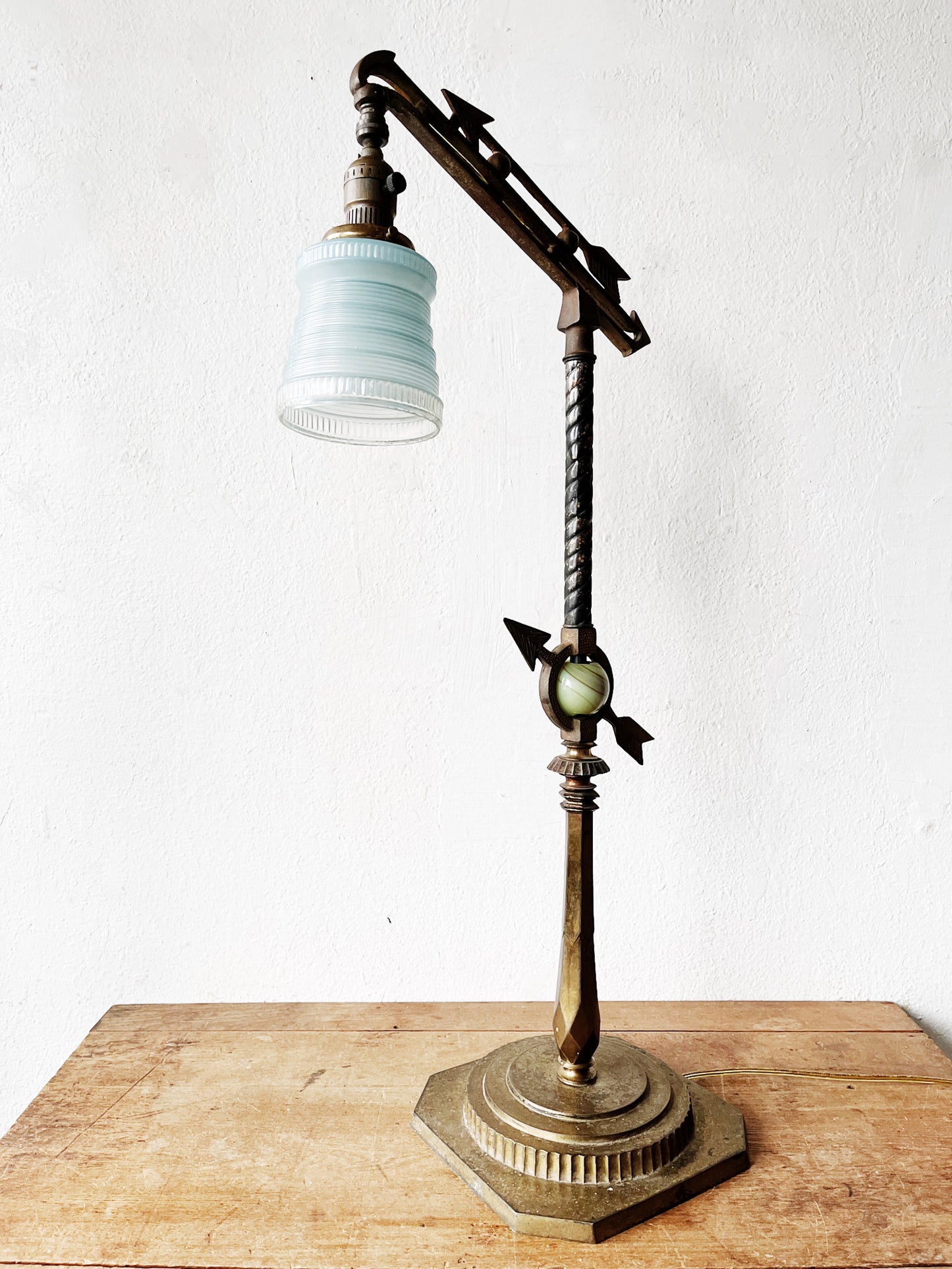 Art Deco Bridge Arm Lamp