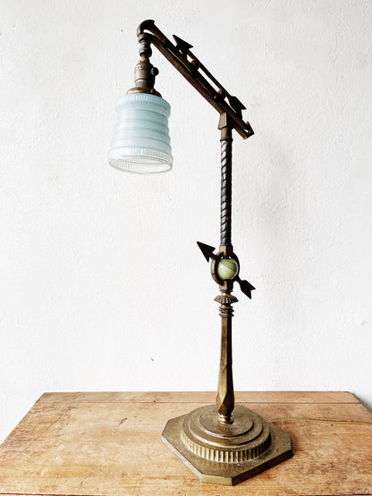 Art Deco Bridge Arm Lamp