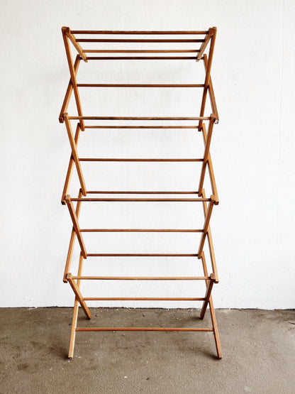 Large Vintage Collapsible Drying Rack