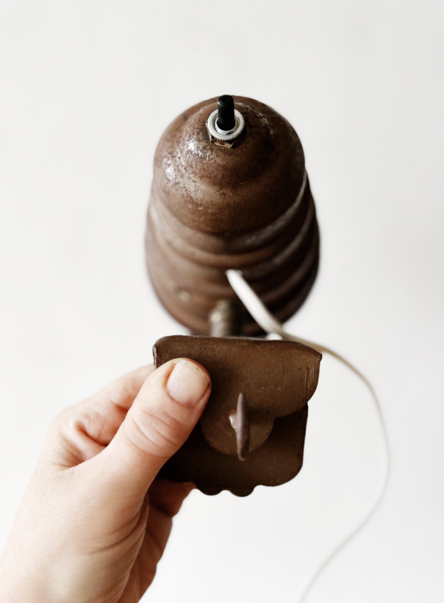 Rare Machine Age Bullet Lamp