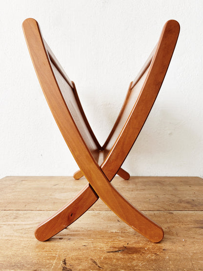 Mid Century Mobler Teak Magazine Rack Denmark