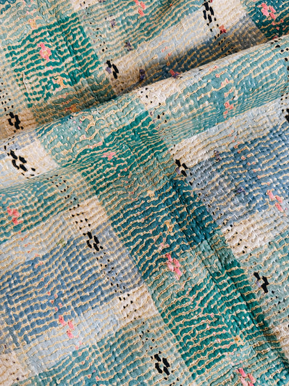 Vintage Patchwork Kantha Quilt