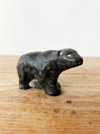 Hand Carved Stone Bear