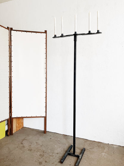 Handmade Metal Floor Candelabra