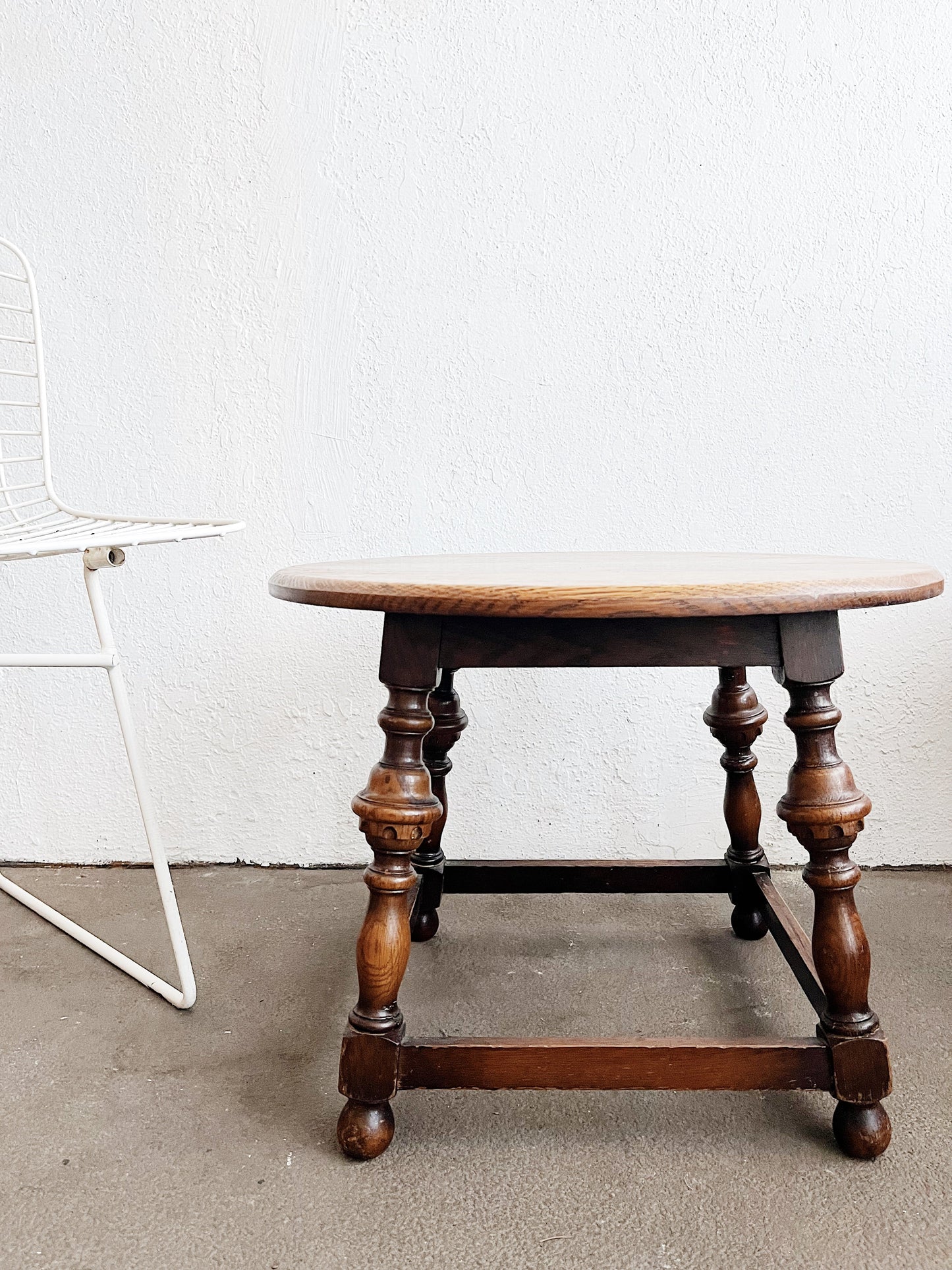 Antique English Oak Side Table