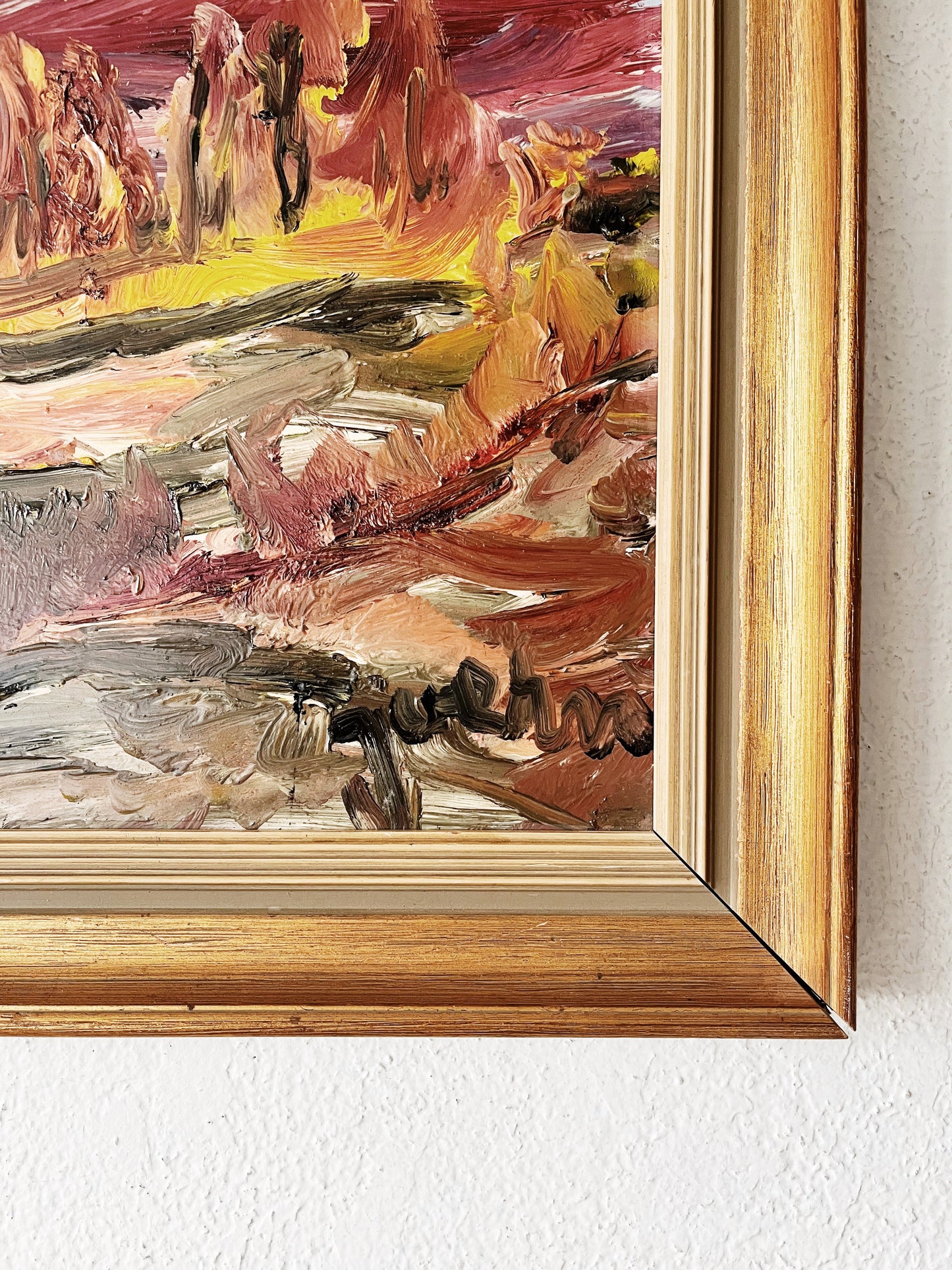 Vintage Expressionist Landscape