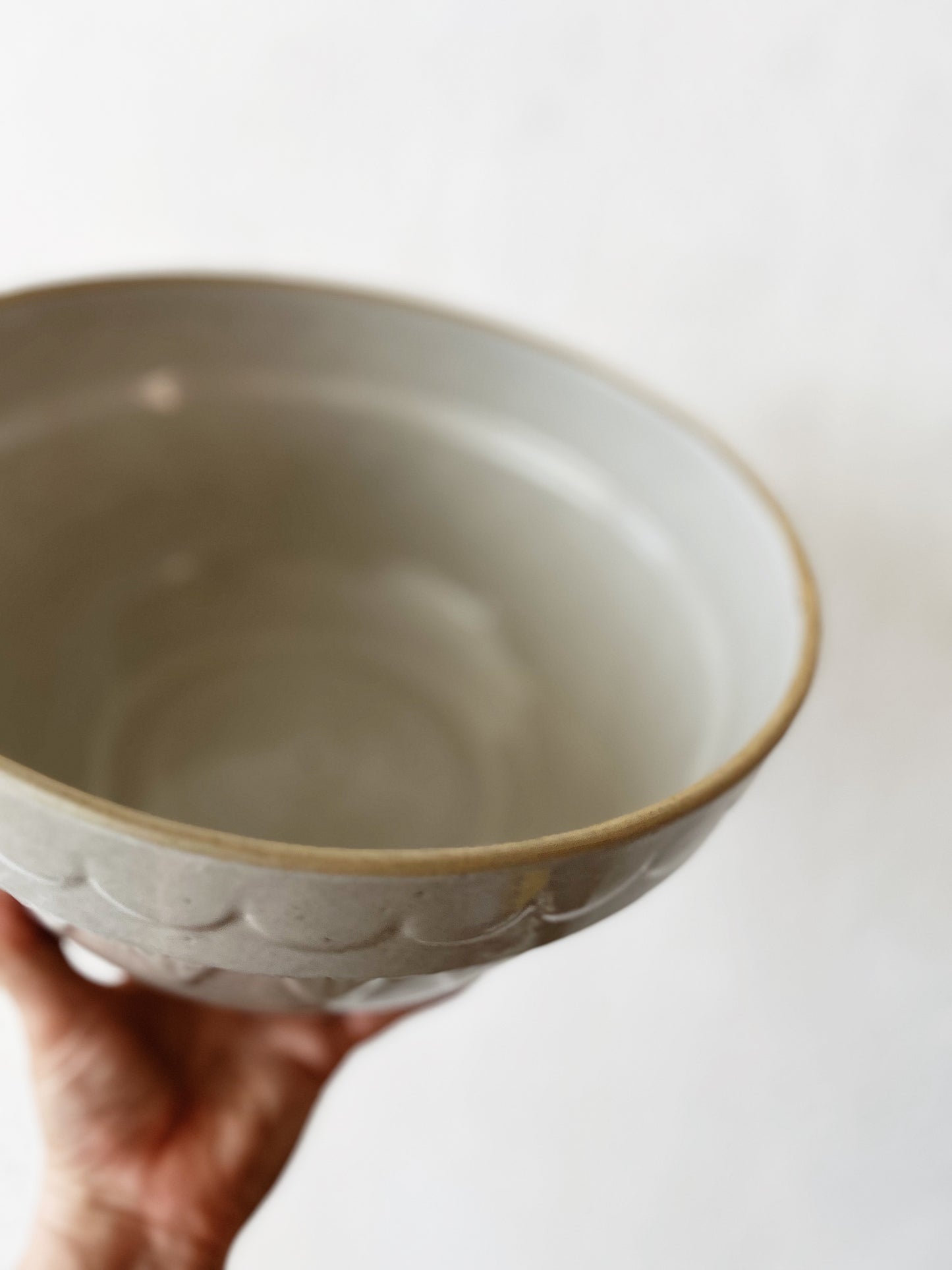 Large Primitive Salt Glazed Bowl