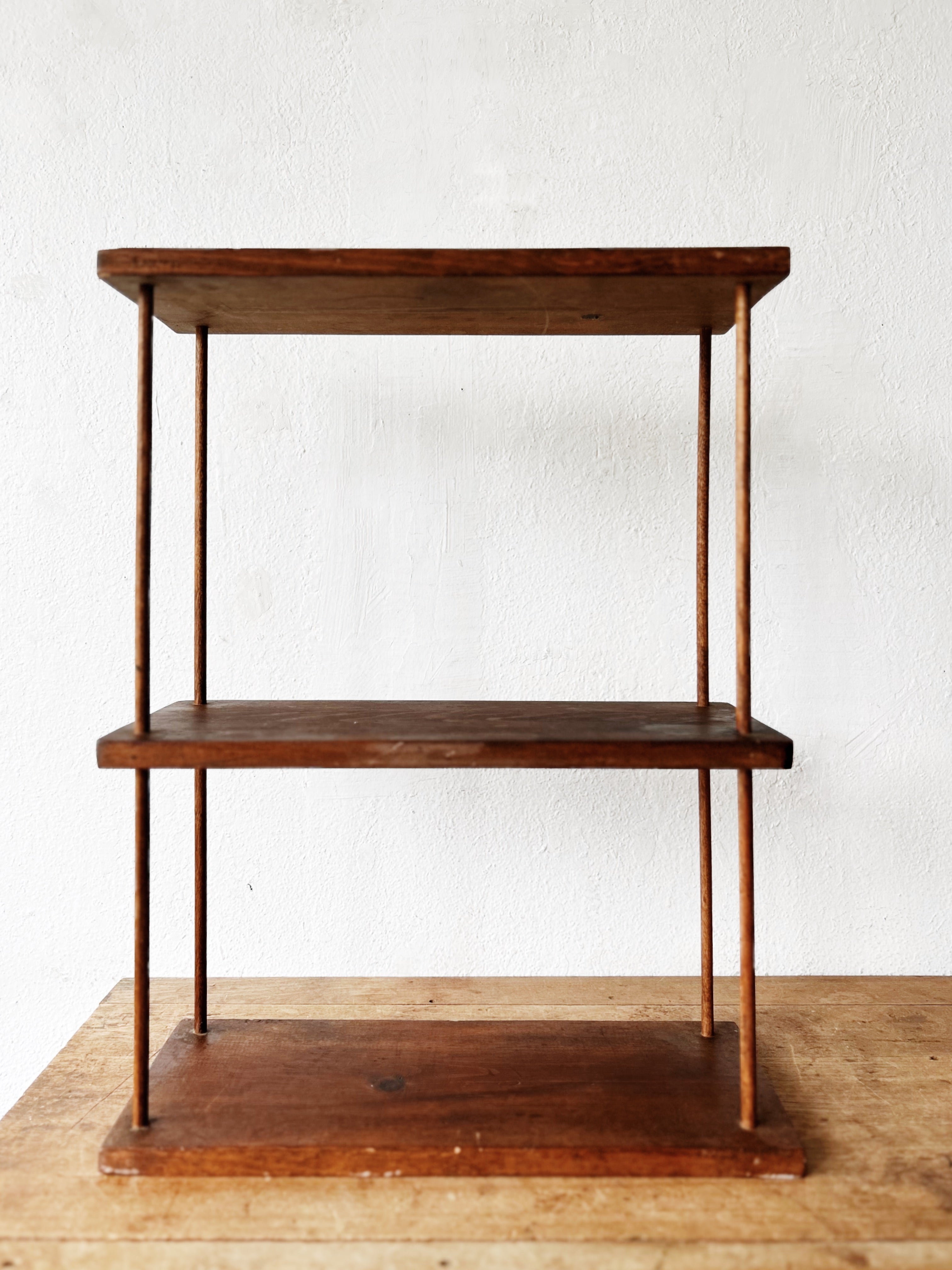 Handmade Wood Spindle Shelf - Thumbnail 4