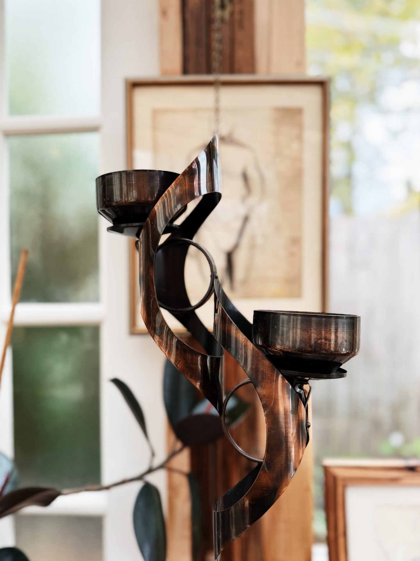 Vintage Brutalist Candelabra