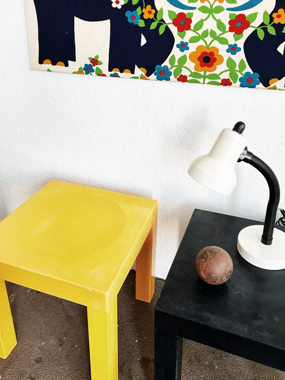 Vintage Plastic Parsons Side Table