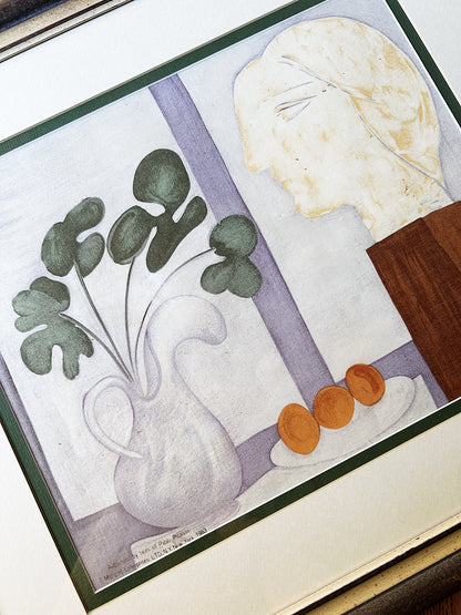 Rare Vintage Framed Picasso Silk
