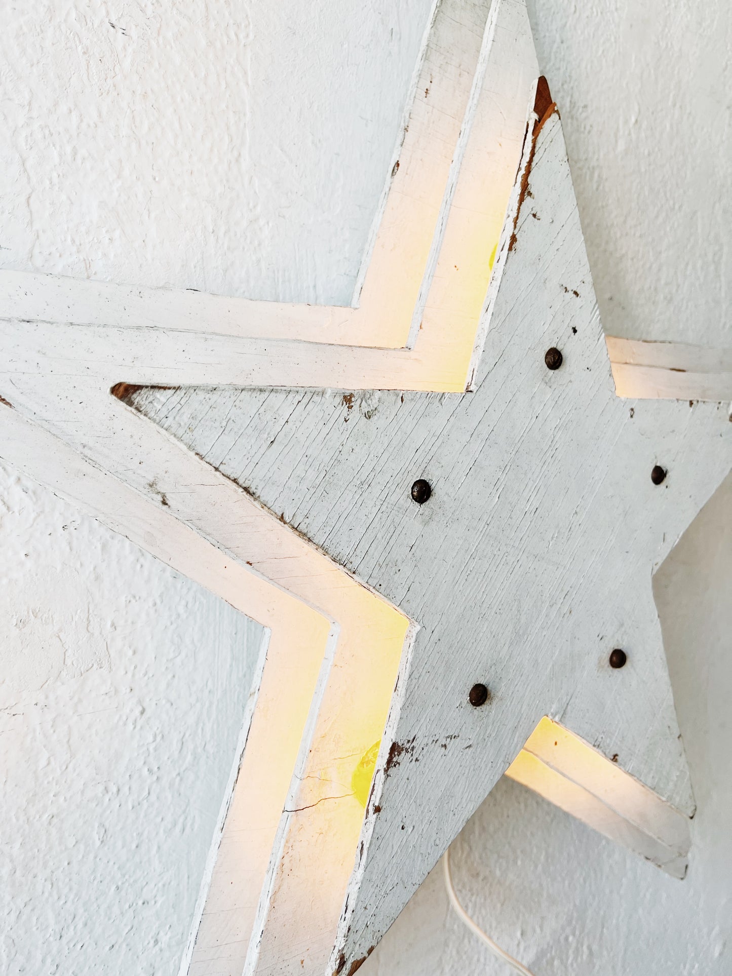 Vintage Illuminated Sign Remnant