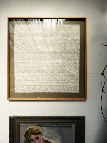 Vintage Framed Textile Art