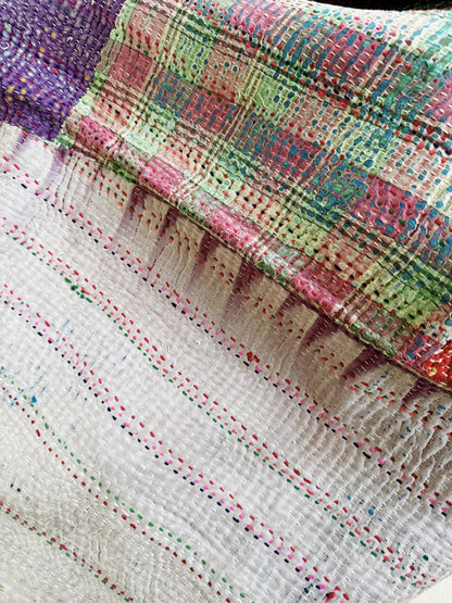 Vintage Patchwork Kantha Quilt