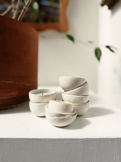 Handmade Ceramic Votive Cup Set