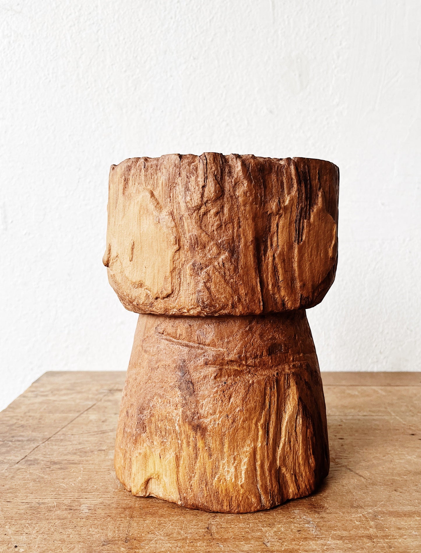 Chunky Handmade Wood Vessel