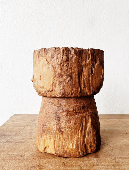 Chunky Handmade Wood Vessel