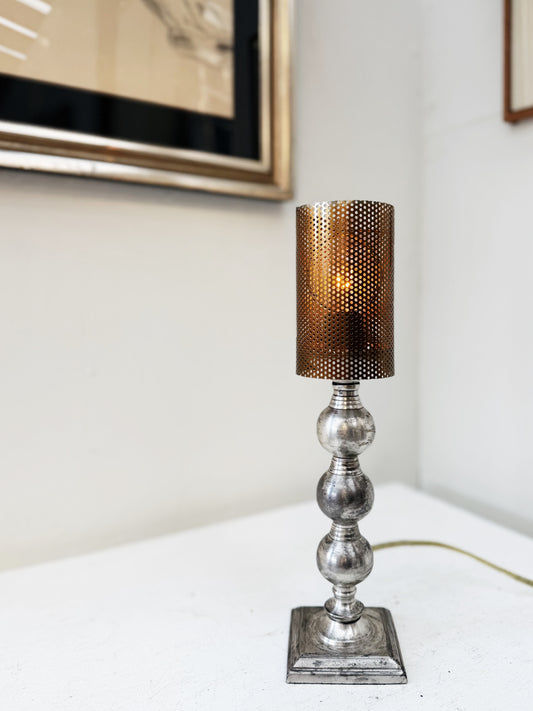 Vintage Nickel Lamp