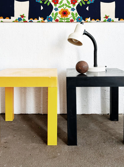 Vintage Plastic Parsons Side Table