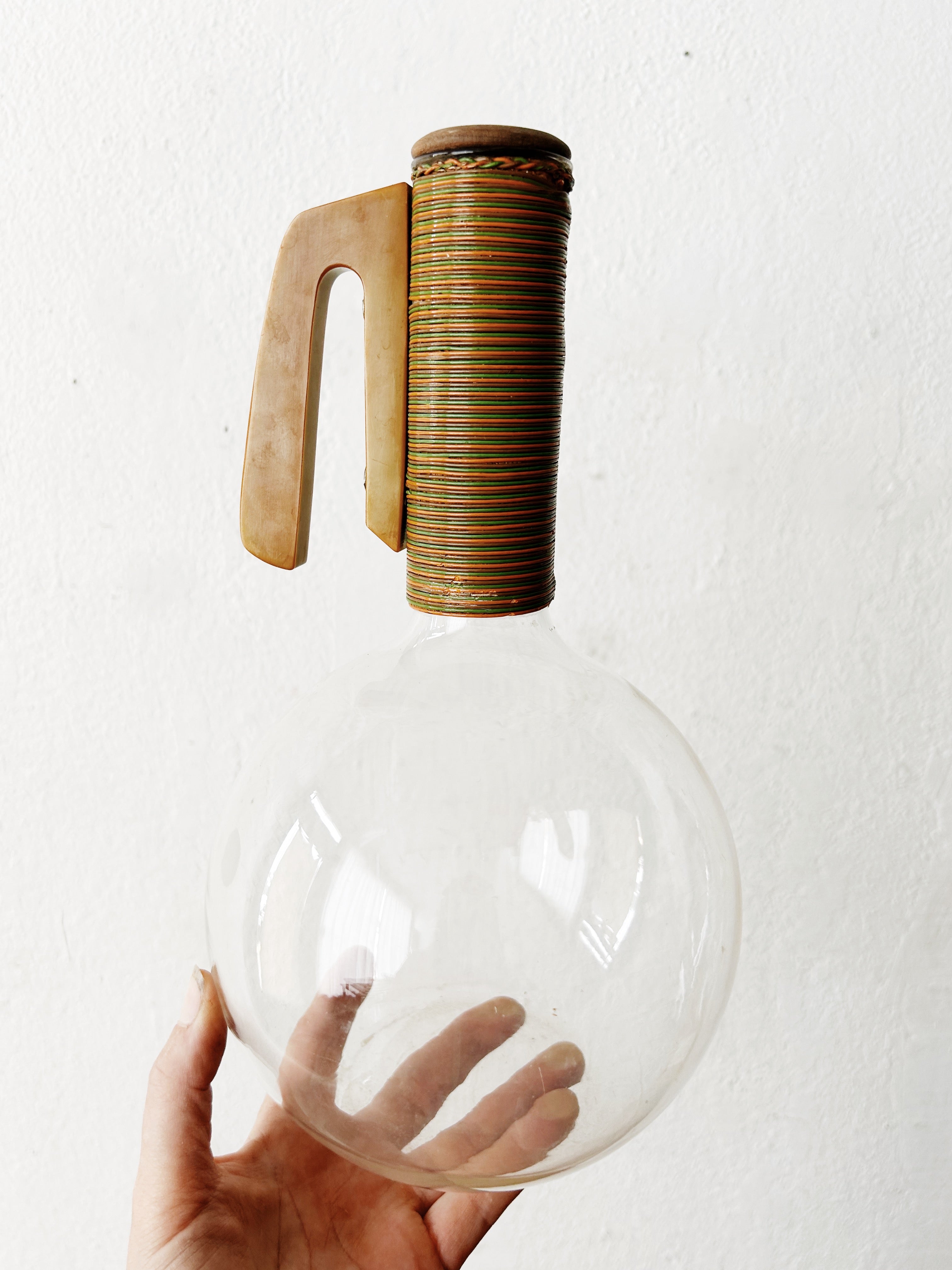 Mid Century Pyrex Blown Glass Decanter - Thumbnail 2