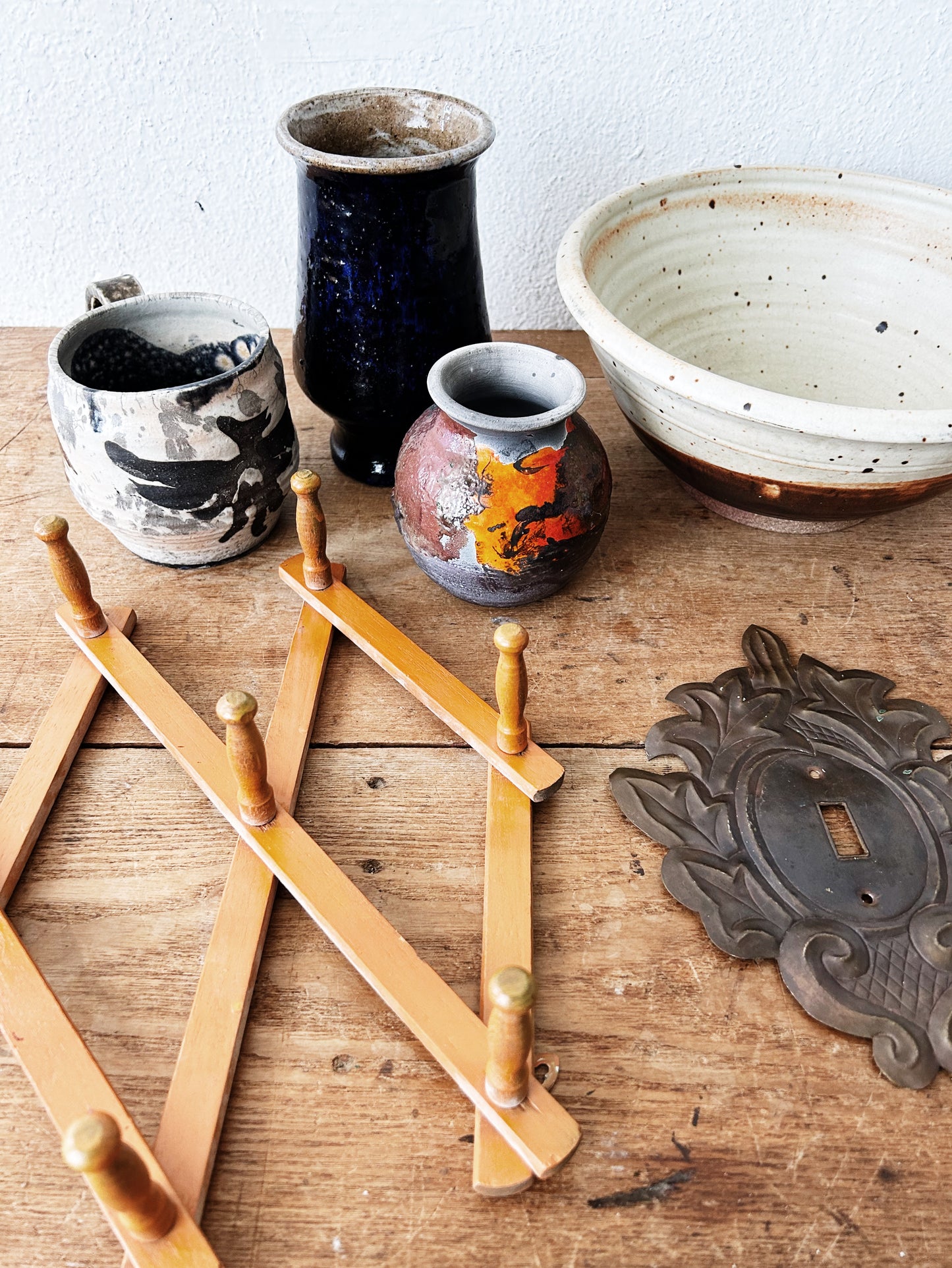 Raku Studio Pottery Vase