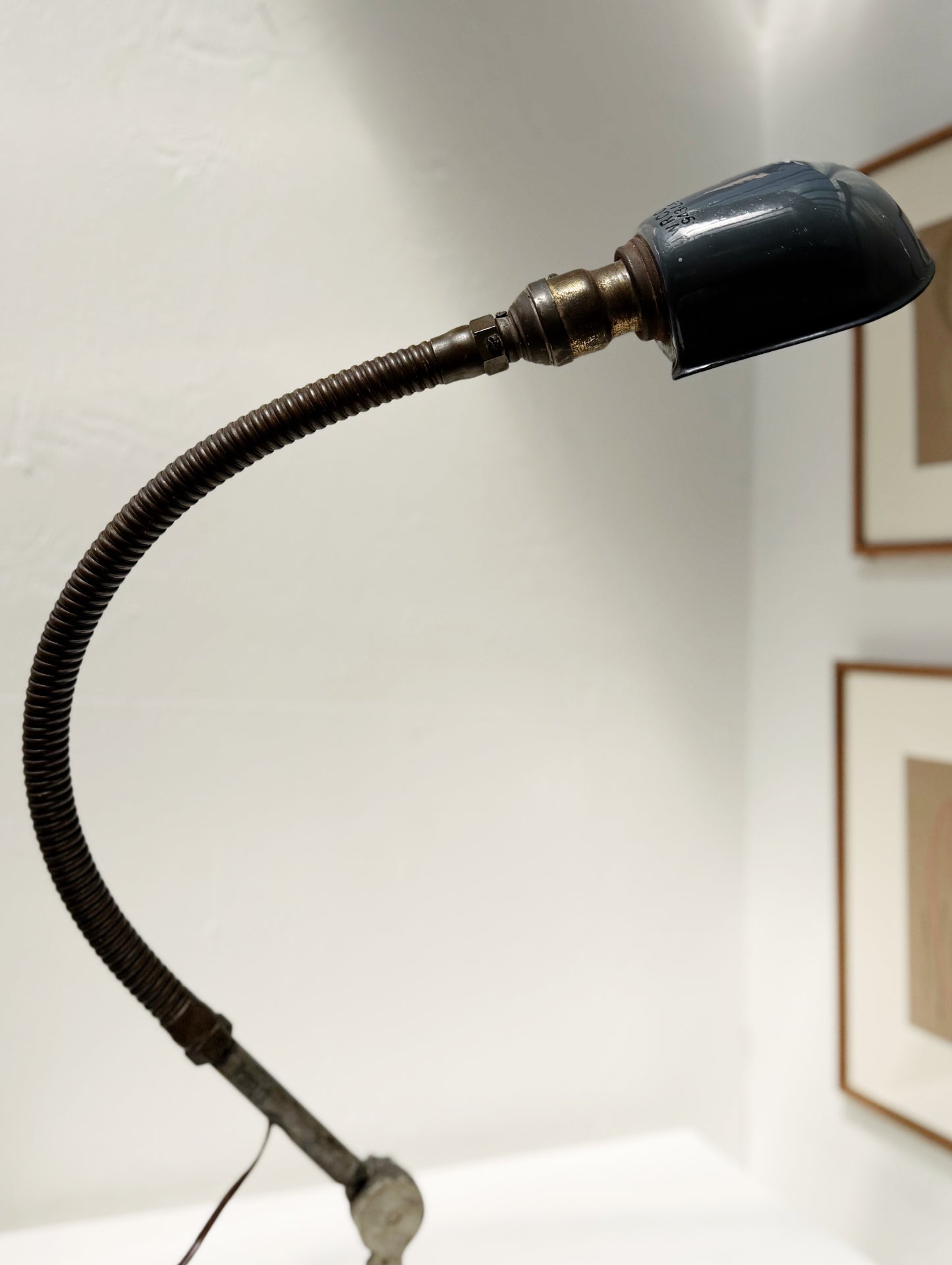 1930s Industrial  Gooseneck Lamp