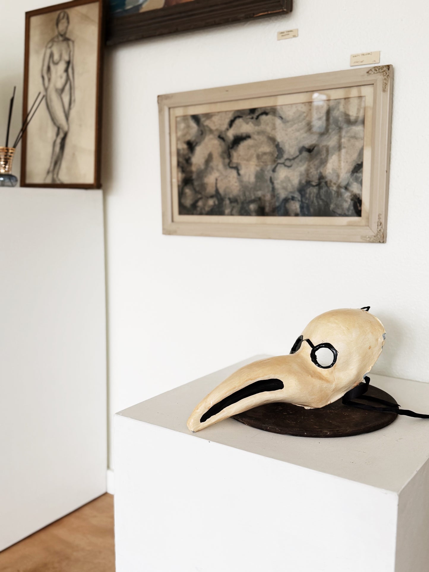 Vintage Venetian Plague Doctor Mask